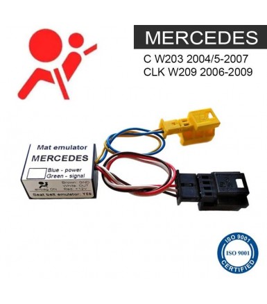 Emulador Esteira AirBag +Cinto Mercedes C W203 CLK W209